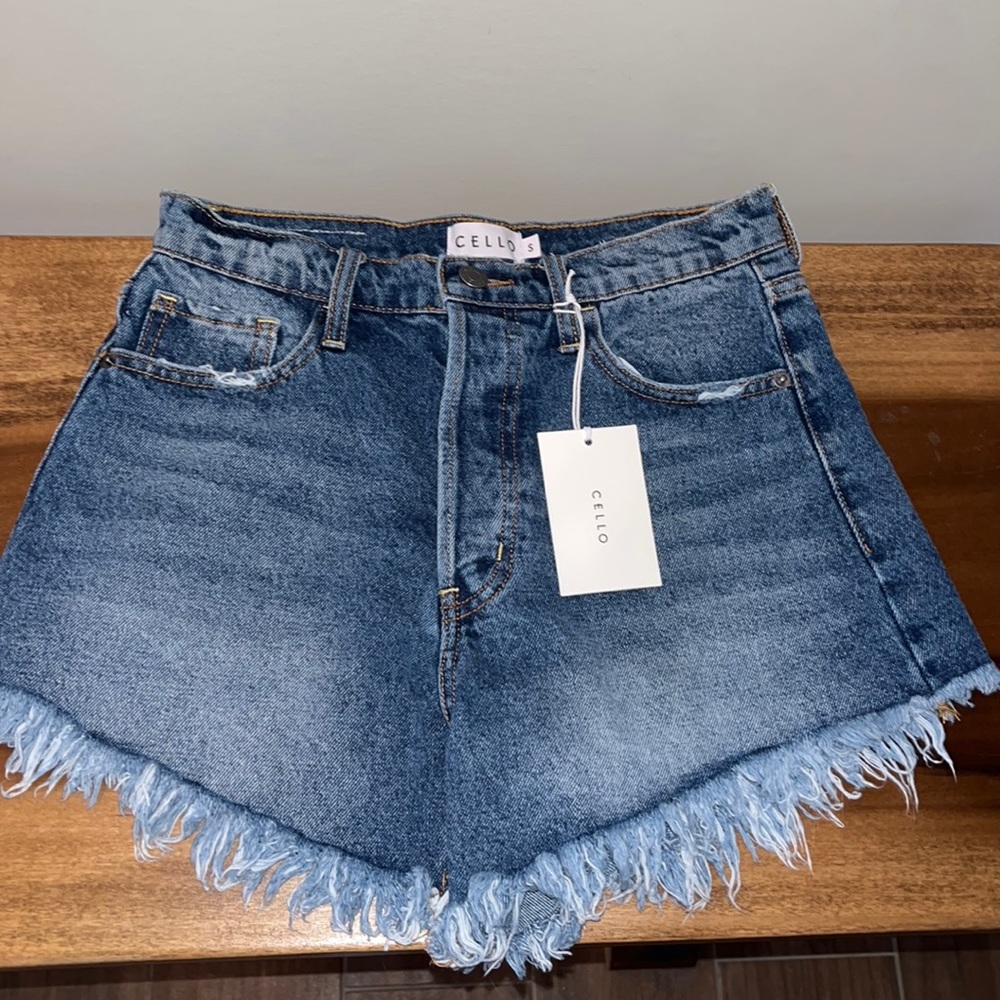 Cello brand Jean shorts, high waisted.